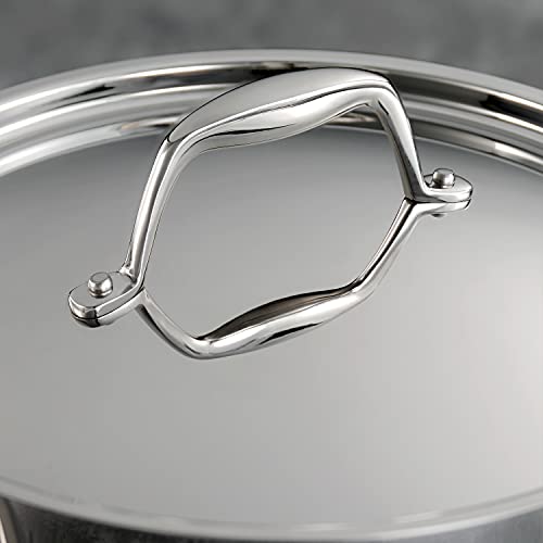 Tramontina Signature Tri Ply Clad Stainless Steel 10 Piece Cookware Set with Lids  Pots and Pans Kitchen Set  Induction Ready  Dishwasher Safe  NSF Certified  Made in Brazil