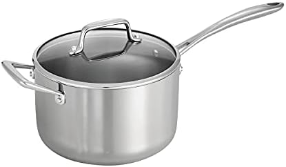 Tramontina Tri Ply Clad Stainless Steel 8 Piece Cookware Set with Glass Lids  Pots and Pans Kitchen Set  Induction Ready  Dishwasher Safe  NSF Certified