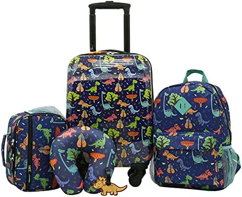 Travelers Club 5 Piece Kids Luggage Set  Unicorn