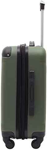 Travelers Club Chicago Hardside Expandable Spinner Luggage  Thyme Green  22 Carry On