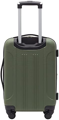 Travelers Club Chicago Hardside Expandable Spinner Luggage  Thyme Green  22 Carry On