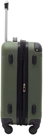 Travelers Club Chicago Hardside Expandable Spinner Luggage  Thyme Green  22 Carry On