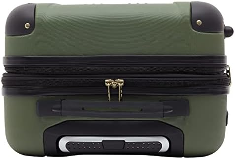 Travelers Club Chicago Hardside Expandable Spinner Luggage  Thyme Green  22 Carry On
