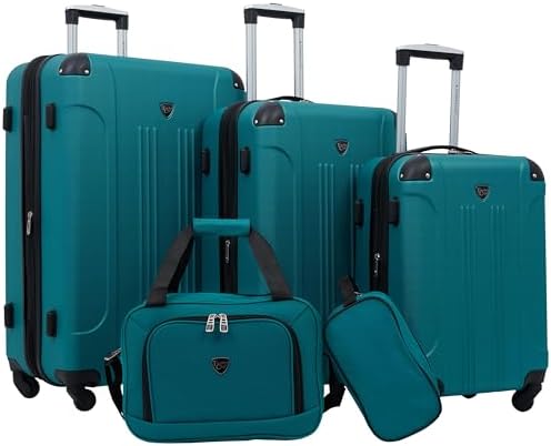 Travelers Club Chicago Hardside Expandable Spinner Luggage  Thyme Green  22 Carry On