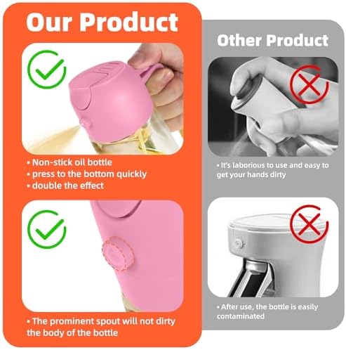 TrendPlain 16oz/470ml Glass Olive Oil Sprayer for Cooking   2 in 1 Olive Oil Dispenser Bottle for Kitchen Gadgets and Air Fryer Accessories  Salad  BBQ   Black