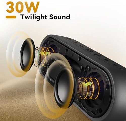Tribit Portable Bluetooth Speaker XSound Plus 2  Wireless Speaker 30W with XBass  IPX7 Waterproof  24 Hour Playtime  Stereo Sound  Built in Mic  Bluetooth 5 3 for Party  Car  Travel