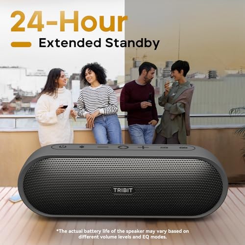 Tribit Portable Bluetooth Speaker XSound Plus 2  Wireless Speaker 30W with XBass  IPX7 Waterproof  24 Hour Playtime  Stereo Sound  Built in Mic  Bluetooth 5 3 for Party  Car  Travel