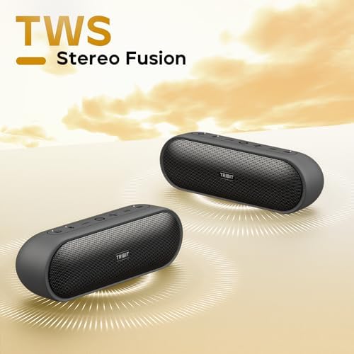 Tribit Portable Bluetooth Speaker XSound Plus 2  Wireless Speaker 30W with XBass  IPX7 Waterproof  24 Hour Playtime  Stereo Sound  Built in Mic  Bluetooth 5 3 for Party  Car  Travel