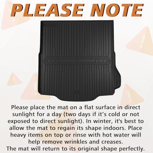 TripleAliners Floor Mats Compatible with Ford Ranger 2024 2025 SuperCrew Accessories All Weather Custom Fit 1st & 2nd Row TPE Truck Floor Liners Black