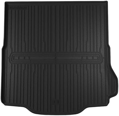TripleAliners Floor Mats Compatible with Ford Ranger 2024 2025 SuperCrew Accessories All Weather Custom Fit 1st & 2nd Row TPE Truck Floor Liners Black