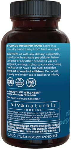 Viva Naturals Aceite de pescado, 180 cápsulas blandas, triple concentración, 2200 mg, vitaminas de origen sostenible y natural, ácidos grasos omega 3 incluyendo EPA y DHA, no provoca eructos