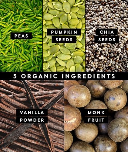 Truvani Plant Based Protein Powder   Vanilla   20g Organic Pea Protein   18 Servings   Vegan & Keto   Gluten & Dairy Free   Low Carb   No Added Sugar