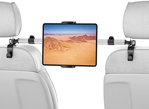 Tryone Soporte para tablet de coche para iPad: soporte para tablet para asiento trasero de automóvil compatible con iPad Pro Air Mini | Galaxy Tab | Kindle Fire HD | Switch OLED u otros dispositivos de 4.7 a 16.1 pulgadas