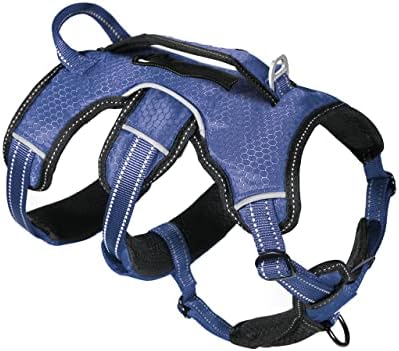Tuff Pupper Escape Proof No Escape Dog Harness   5 Point Adjustable Fit Harness for Dogs   Padded Dog Harnesses   Handle Dog Lift Harnesses