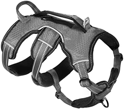 Tuff Pupper Escape Proof No Escape Dog Harness   5 Point Adjustable Fit Harness for Dogs   Padded Dog Harnesses   Handle Dog Lift Harnesses