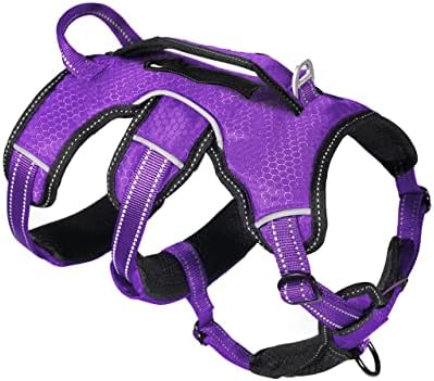 Tuff Pupper Escape Proof No Escape Dog Harness   5 Point Adjustable Fit Harness for Dogs   Padded Dog Harnesses   Handle Dog Lift Harnesses