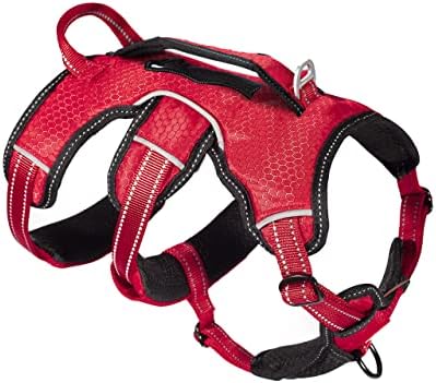 Tuff Pupper Escape Proof No Escape Dog Harness   5 Point Adjustable Fit Harness for Dogs   Padded Dog Harnesses   Handle Dog Lift Harnesses