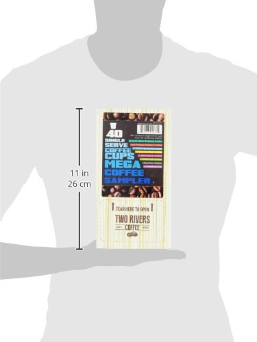 Two Rivers Coffee Flavored Coffee Pods Compatible with Keurig K Cup Brewers  Assorted Variety Pack Flavored Coffee  40 Count