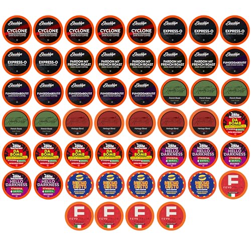 Two Rivers Coffee Flavored Coffee Pods Compatible with Keurig K Cup Brewers  Assorted Variety Pack Flavored Coffee  40 Count