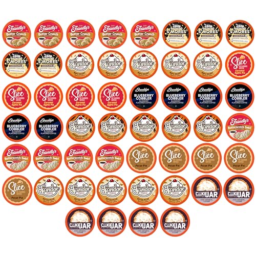 Two Rivers Coffee Flavored Coffee Pods Compatible with Keurig K Cup Brewers  Assorted Variety Pack Flavored Coffee  40 Count