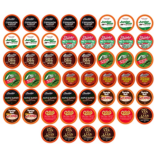 Two Rivers Coffee Flavored Coffee Pods Compatible with Keurig K Cup Brewers  Assorted Variety Pack Flavored Coffee  40 Count