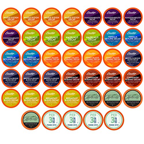 Two Rivers Coffee Flavored Coffee Pods Compatible with Keurig K Cup Brewers  Assorted Variety Pack Flavored Coffee  40 Count