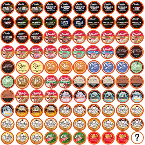 Two Rivers Coffee Flavored Coffee Pods Compatible with Keurig K Cup Brewers  Assorted Variety Pack Flavored Coffee  40 Count
