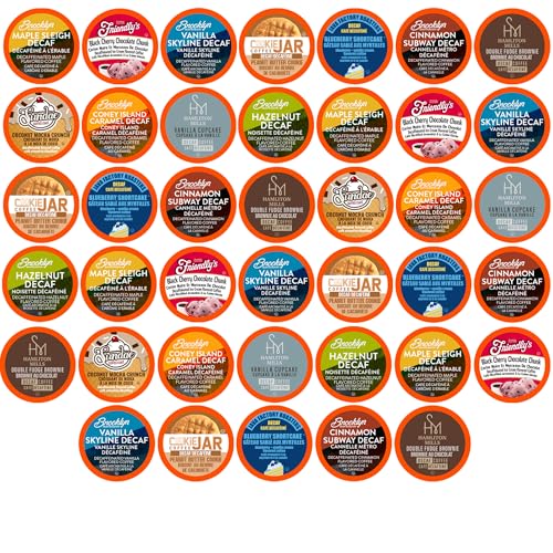 Two Rivers Coffee Flavored Coffee Pods Compatible with Keurig K Cup Brewers  Assorted Variety Pack Flavored Coffee  40 Count
