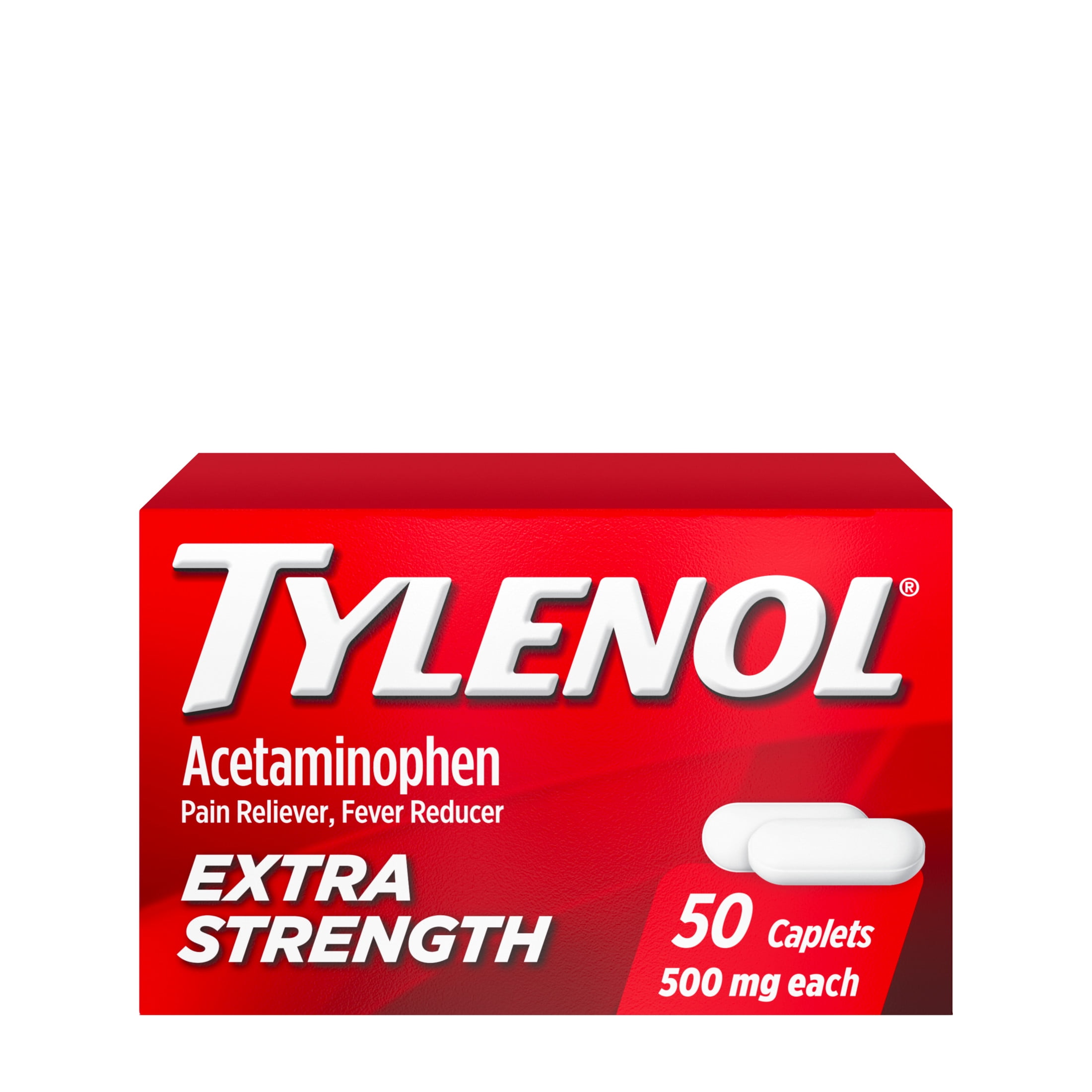 Tylenol Extra Strength 500mg Acetaminophen Caplets  50 Ct