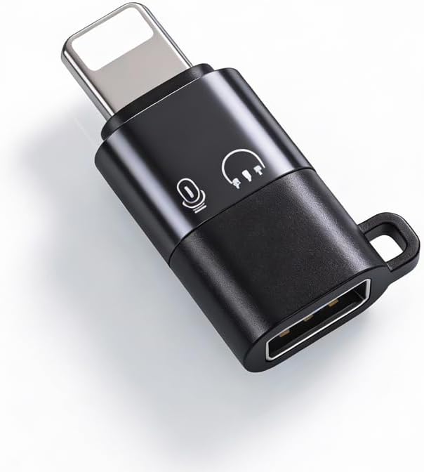 Type C Adapter for Lightning Port Devices for DJI Mic 3  Fast Charging  for iPhone 8 14 Smartphone/PC/Mac ConnectorWireless Microphone Receiver Audio Accessories  2 Pack 