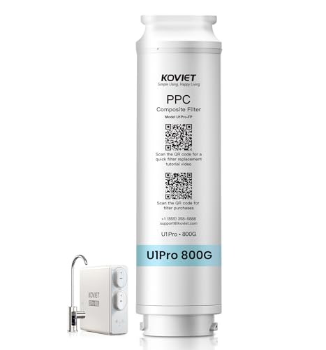 U1 Pro 800 PPC Filter  Replacement For U1 Pro Reverse Osmosis System  3 seconds to change  2 Year Lifetime