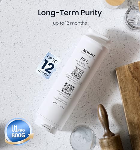 U1 Pro 800 PPC Filter  Replacement For U1 Pro Reverse Osmosis System  3 seconds to change  2 Year Lifetime
