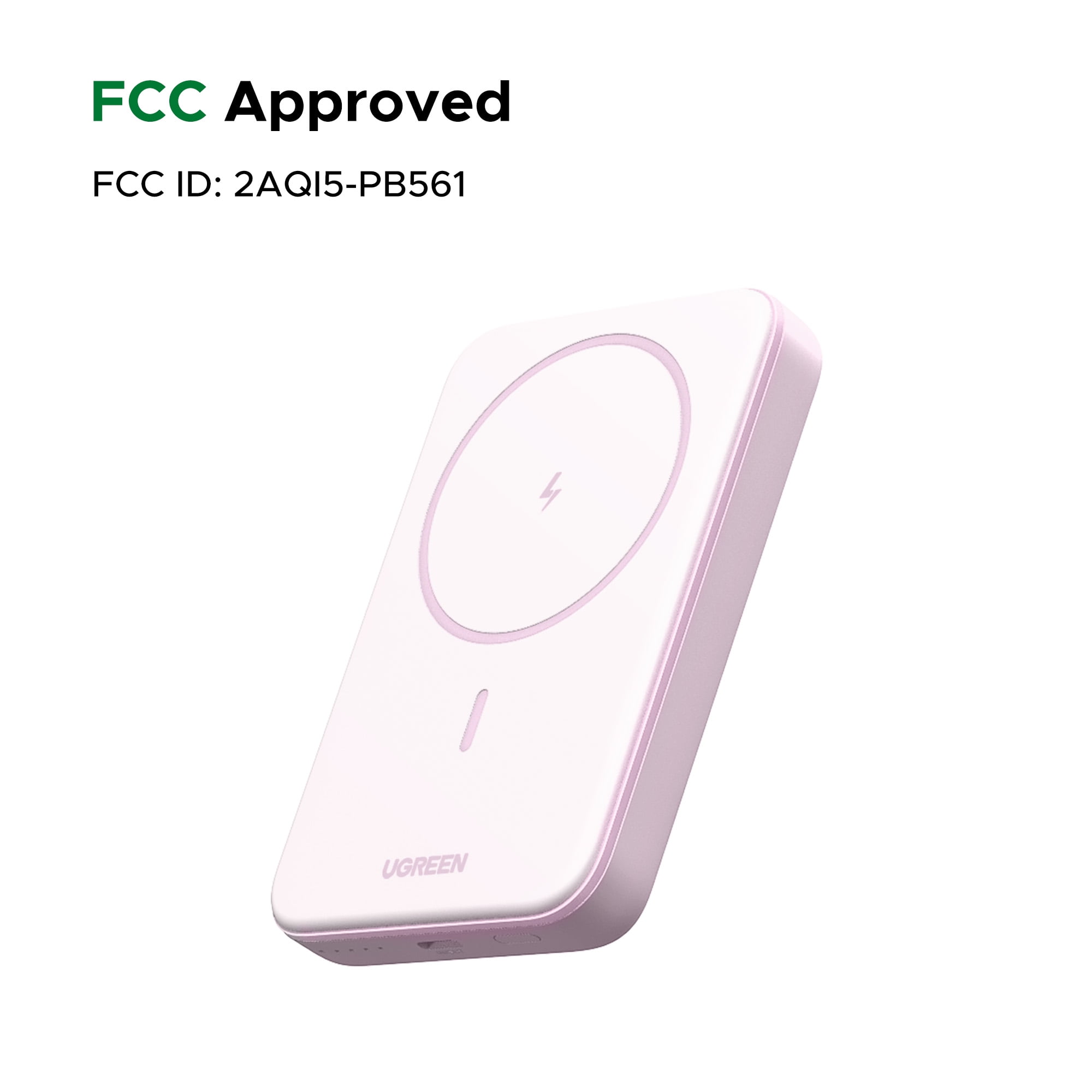 UGREEN 10000mAh Magnetic Power Bank  Pink