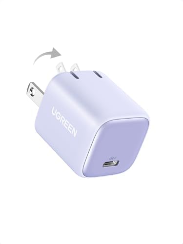 UGREEN 30W USB C Charger  Nexode Foldable GaN PPS Compact Fast Wall Charger Block  USB C Power Adapter for iPhone 17/16/15/14  Galaxy S25/S24/S23  Pixel 9/8/7  MacBook Air  iPad White 