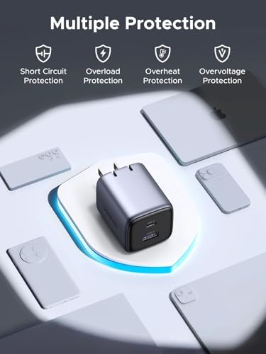 UGREEN 35W USB C Charger for iPhone 17 Fast Charging  Nexode 2 Ports GaN Foldable PPS Compact Fast Wall Charger Block for iPhone 17/16/15  Galaxy S25/S24/S23  Pixel 10/9/8  iPad  MacBook  Steam Deck