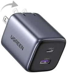 UGREEN 35W USB C Charger for iPhone 17 Fast Charging  Nexode 2 Ports GaN Foldable PPS Compact Fast Wall Charger Block for iPhone 17/16/15  Galaxy S25/S24/S23  Pixel 10/9/8  iPad  MacBook  Steam Deck