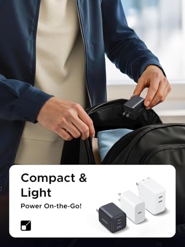 UGREEN Cargador USB C de 45 W para iPhone 17 (2025), (GaN II Tech) PPS 3 puertos súper rápido bloque de cargador para iPhone 17/16/15 Pro Max, Galaxy S25/S24 Ultra, Pixel, iPad, MacBook y más series, negro mate