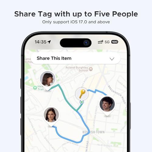 UGREEN FineTrack  iOS Only  Air Tracker Tags 4 Pack  2 Year Replaceable Battery Bluetooth Tracker Compatible with Apple Find My  Item Finder Smart Tag for Keys  Luggage    Apple Find My Certified 