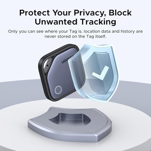 UGREEN FineTrack  iOS Only  Air Tracker Tags 4 Pack  2 Year Replaceable Battery Bluetooth Tracker Compatible with Apple Find My  Item Finder Smart Tag for Keys  Luggage    Apple Find My Certified 