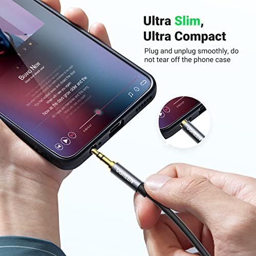 UGREEN Headphone Extension Cable 3 5mm Extension Gold Plated Aux Cable Audio Stereo Jack Male to Female TRS Cord Extender Compatible with iPhone iPad Phones Tablets Media Players  6 6FT