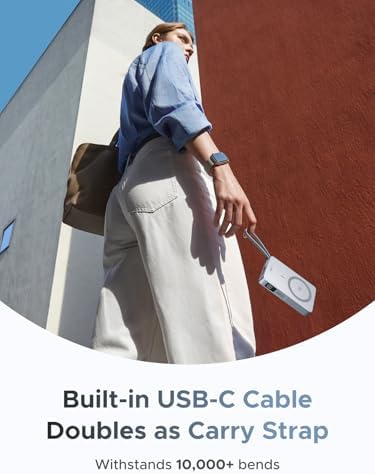 UGREEN MagFlow 10 000mAh Power Bank  Qi2 25W Certified Wireless Charging  Magnetic Portable Charger for MagSafe with Built in Cable  30W USB C Battery Pack for iPhone 17 Pro Max/16/15/14/13/12