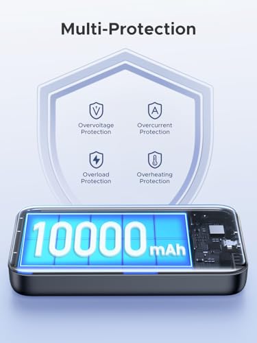 UGREEN Magnetic Power Bank 10 000mAh Wireless Portable Charger  PD 20W Fast Charging Battery Pack with USB C for Magsafe  iPhone 16/16 Pro/15/15 Plus/15 Pro/15 Pro Max  iPhone14/13/12 Series