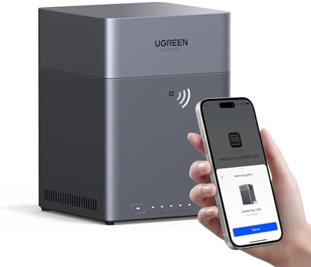 UGREEN NAS DH2300 2 Bay Desktop NAS  Support Capacity 60TB  Diskless   Remote Access  AI Photo Album  Beginner Friendly System  4GB RAM on Board 1GbE  4K HDMI  Network Attached Storage Diskless