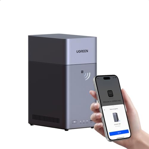 UGREEN NAS DH2300 2 Bay Desktop NASync  Support Capacity 64TB  Diskless   Remote Access  AI Photo Album  Beginner Friendly System  4GB RAM on Board 1GbE  4K HDMI  Network Attached Storage Diskless