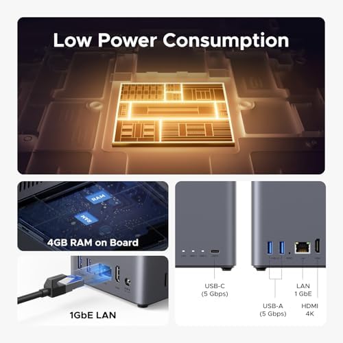UGREEN NAS DH2300 2 Bay Desktop NASync  Support Capacity 64TB  Diskless   Remote Access  AI Photo Album  Beginner Friendly System  4GB RAM on Board 1GbE  4K HDMI  Network Attached Storage Diskless