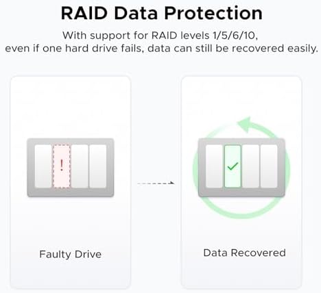UGREEN NAS DXP4800 4 Bay Desktop NAS  Intel N100 Quad core CPU  8GB DDR5 RAM  32G eMMC  2   2 5GbE  2   M 2 NVMe Slots  4K HDMI  Network Attached Storage  Diskless 
