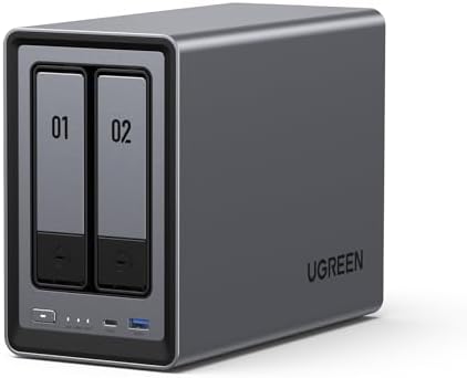 UGREEN NAS DXP4800 Pro 4 Bay Desktop Network Attached Storage  Intel Core i3 1315U 6 Core CPU  8GB DDR5 RAM  Built in 128GB SSD  1x 10GbE  1x 2 5GbE  2X M 2 NVMe Slots  4K HDMI  Diskless