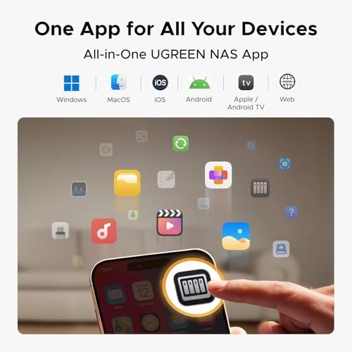 UGREEN NASync DH2300 2 Bay Desktop NAS  Support Capacity 60TB  Diskless   Remote Access  AI Photo Album  Beginner Friendly System  4GB LPDDR4X RAM 1GbE  4K HDMI  Network Attached Storage Diskless 