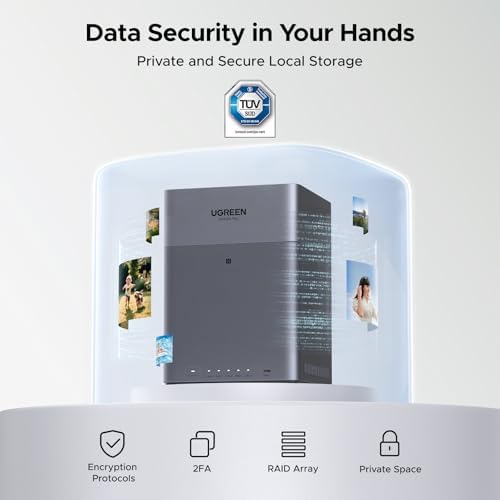 UGREEN NASync DH4300 Plus 4 Bay Desktop NAS  Support Capacity 120TB  Diskless   Remote Access  AI Photo Album  Beginner Friendly  8GB LPDDR4X RAM  2 5GbE  4K HDMI  Network Attached Storage  Diskless 