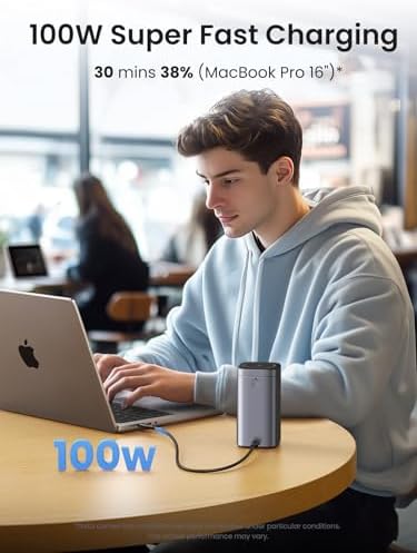 UGREEN Nexode Power Bank 20000mAh 145W PD 3 0 Portable Charger 72Wh Qi2 Certified 15W Wireless Fast Charging Magsafe Battery Pack 2C1A with TFT Display for iPhone 17/16 Series/MacBook/iPad and More